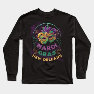 Mardi Gras King New Orleans Louisiana Long Sleeve T-Shirt